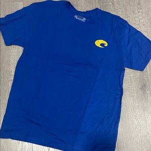 Costa Royal Blue Tee with Yellow Emblem